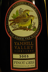 Oregon Yamhill Pinot Gris